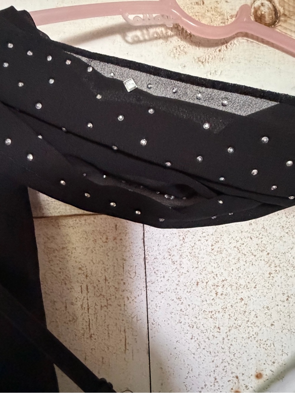 Windsor Black Maxi Gown with Silver Crystal Detailing - Picture 8 of 15